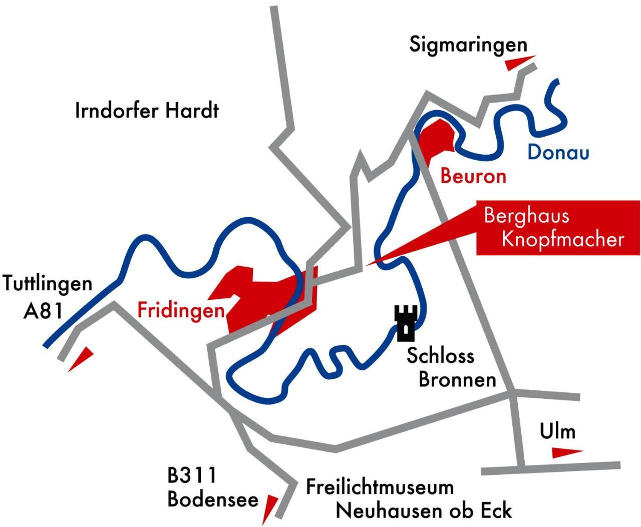 Berghaus Knopfmacher Fridingen an der Donau Exterior photo